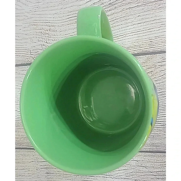 Disney Store 3D Raised Goofy Coffee Tea Mug Cup Green Orange Black 4.5" - Picture 5 of 6